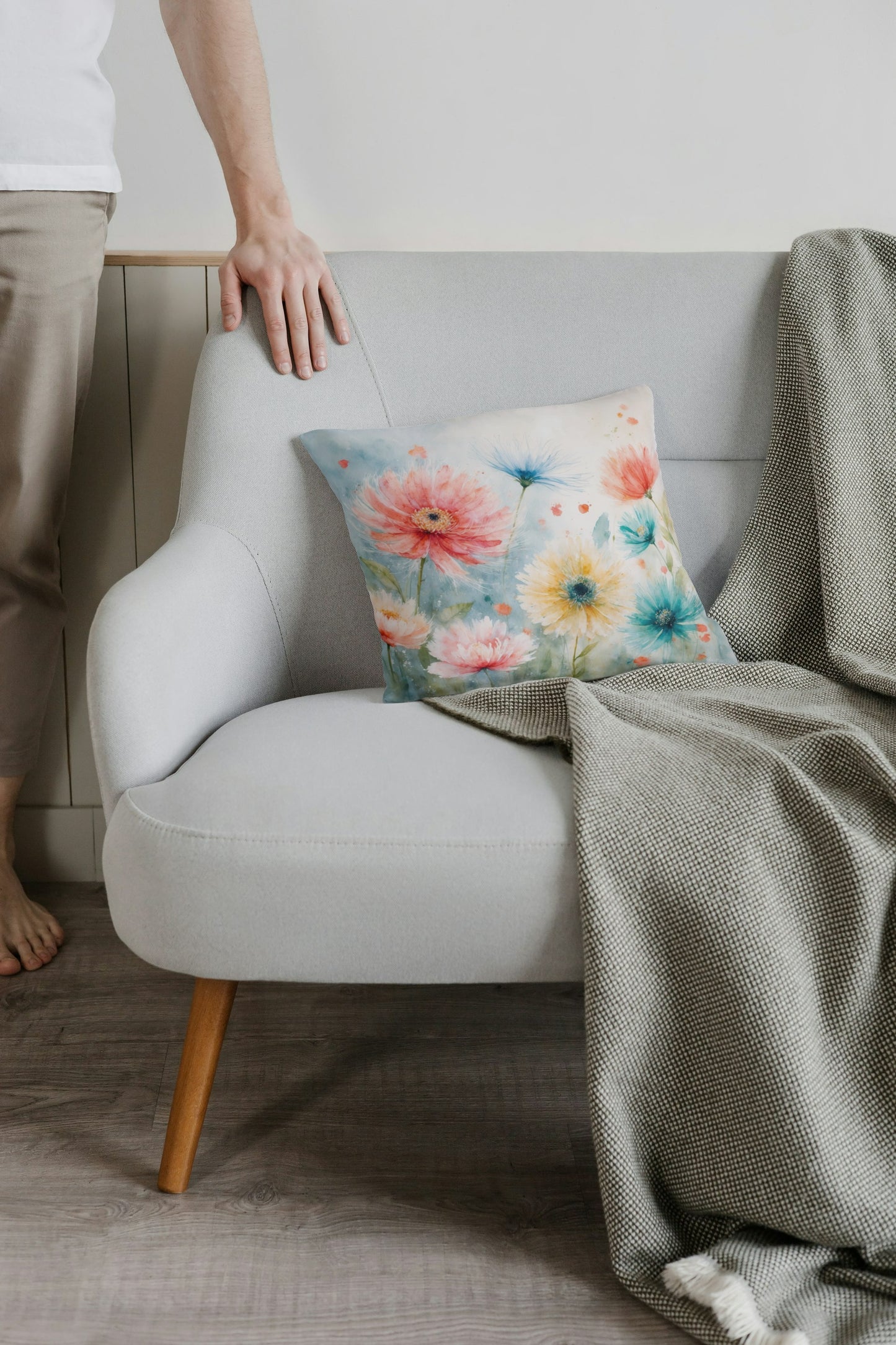 Cushion Cover with Floral print