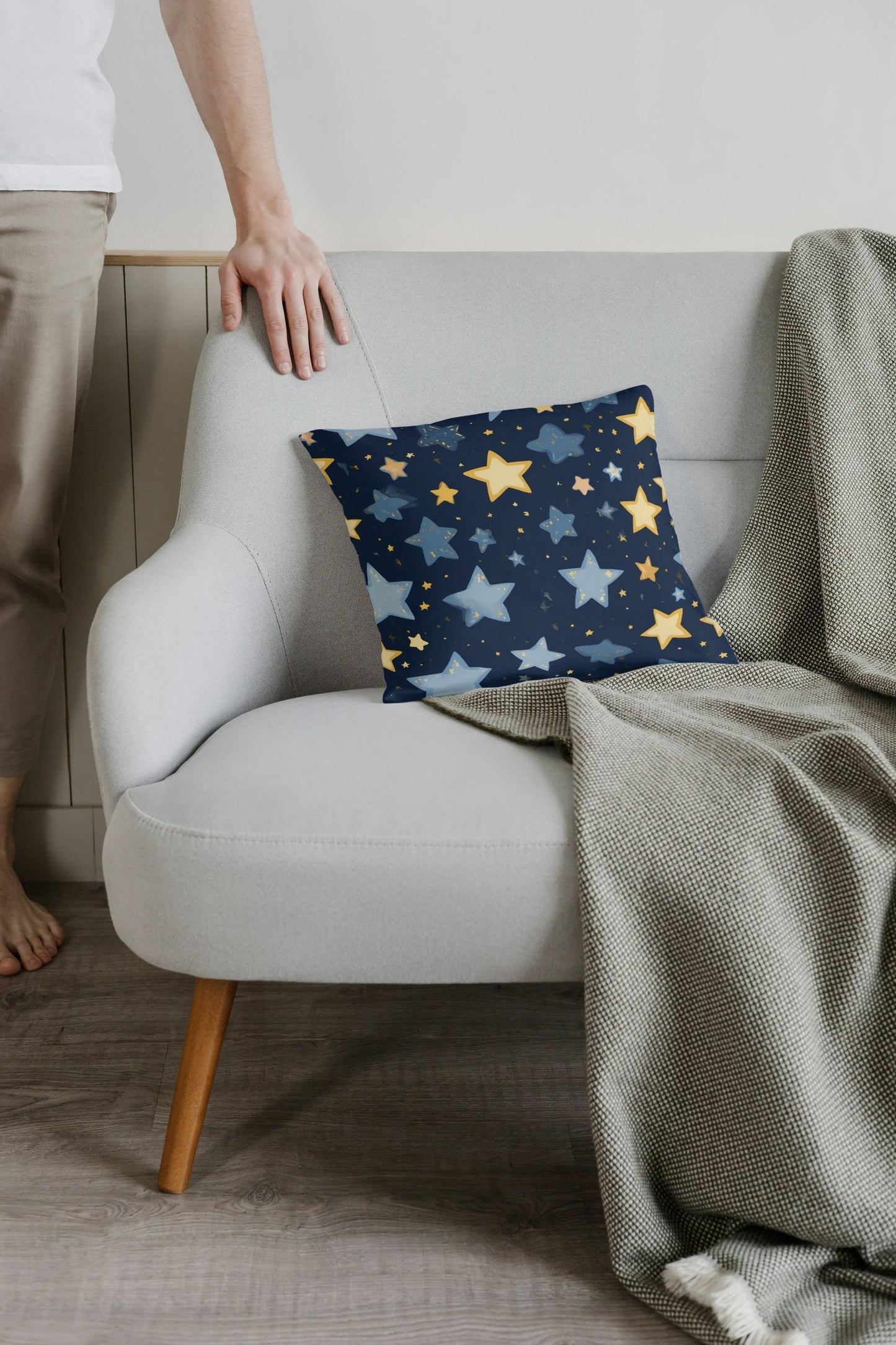 Cushion Cover with star print