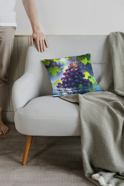 Cushion Cover with grapes print