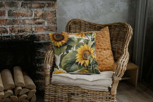 Cushion Cover Sunflower Print