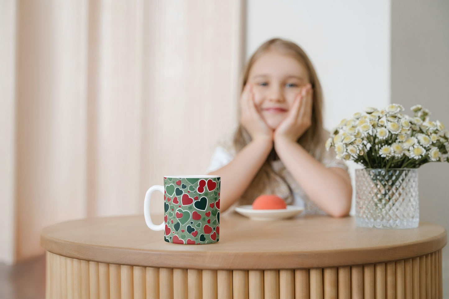 Coffee Mugs with heart shapes