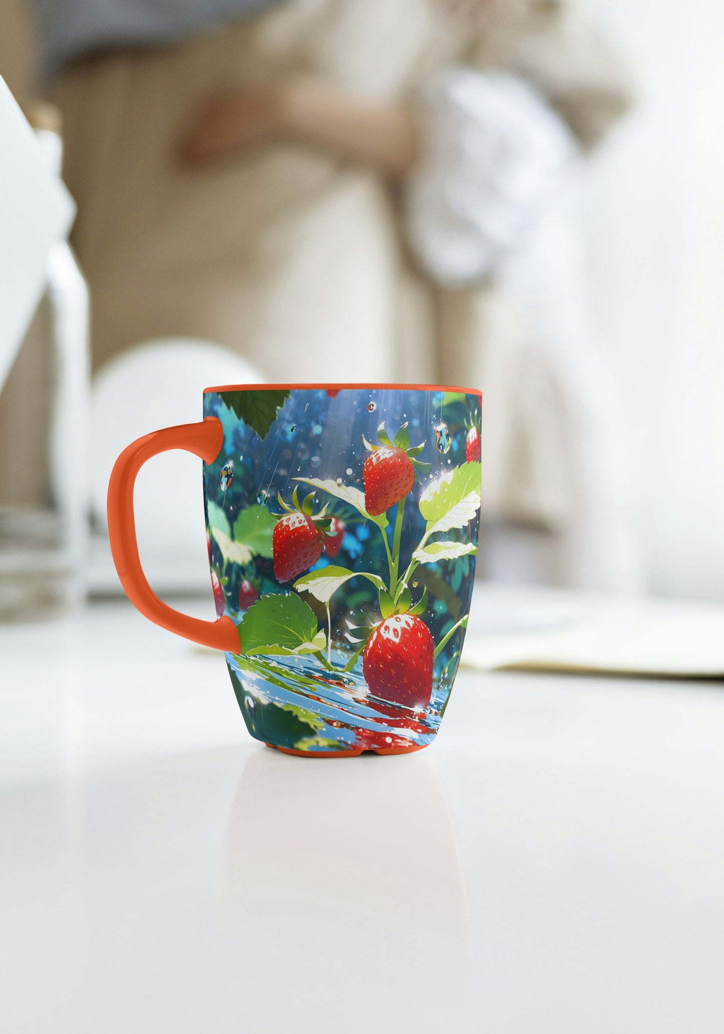 Coffee Mugs with berry print