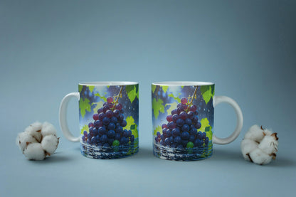 Coffee Mugs with grapes print