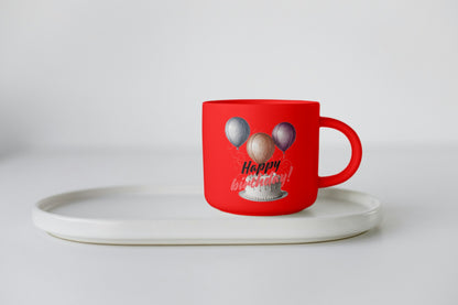 Coffee Mugs with Birthday balloons
