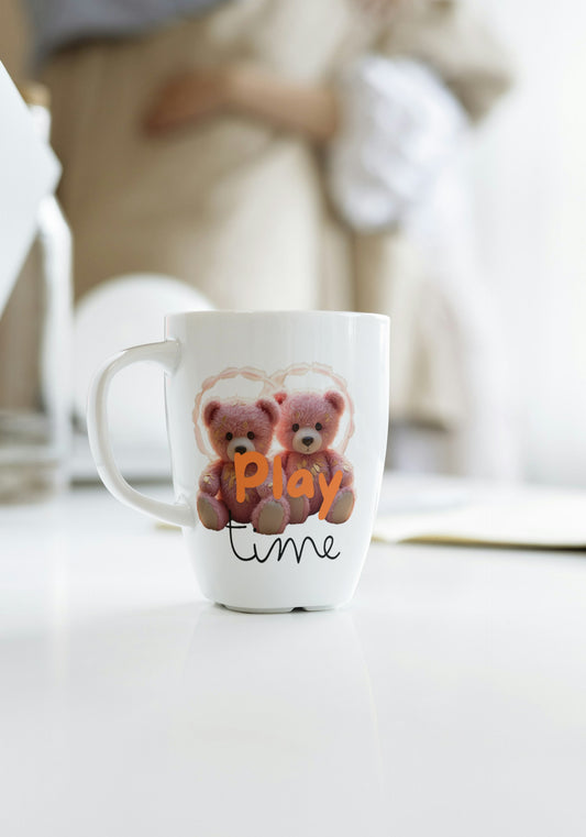Coffee Mugs Teddy Bear Print